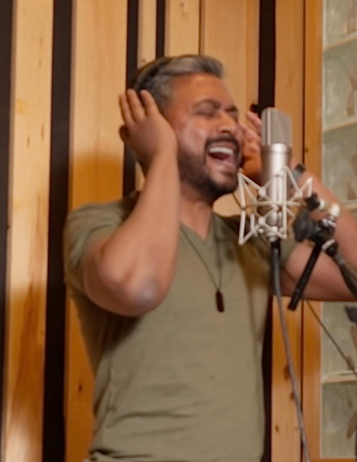 Laji George studio recording